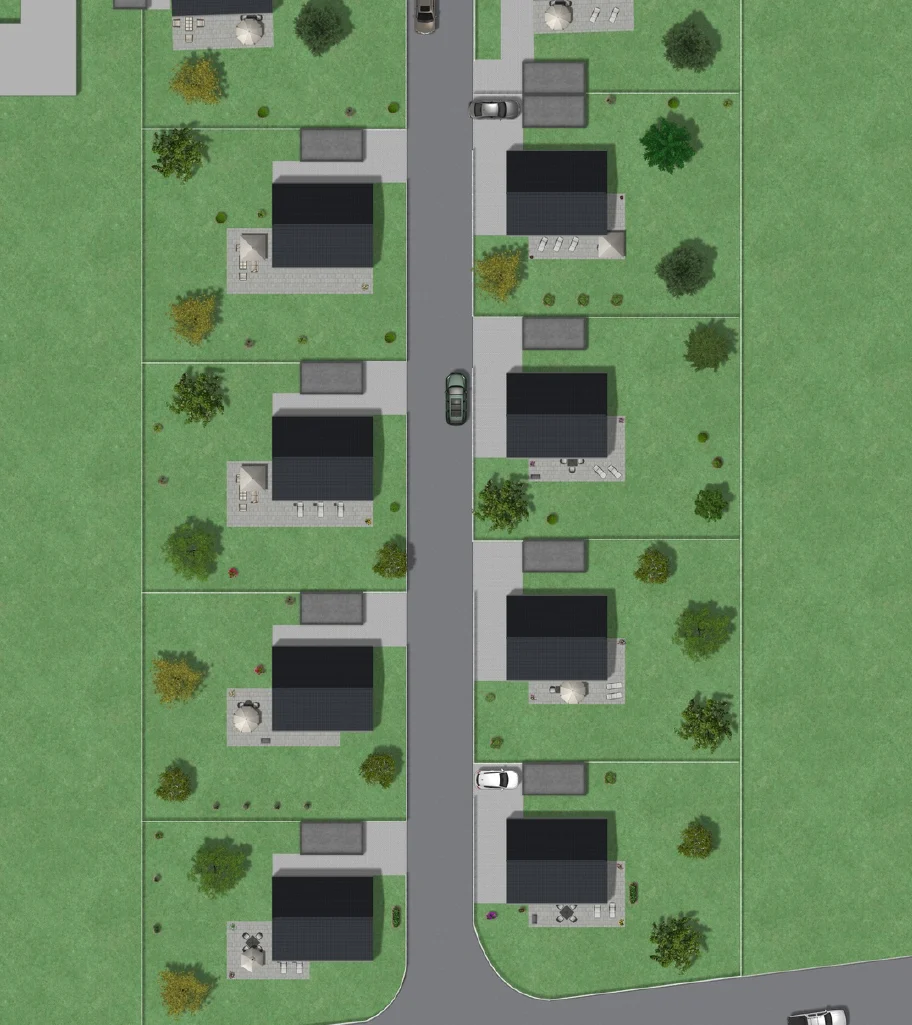 Vom Nutzer bereitgestellte schematische Grundstücksplanung in Bad Rodach